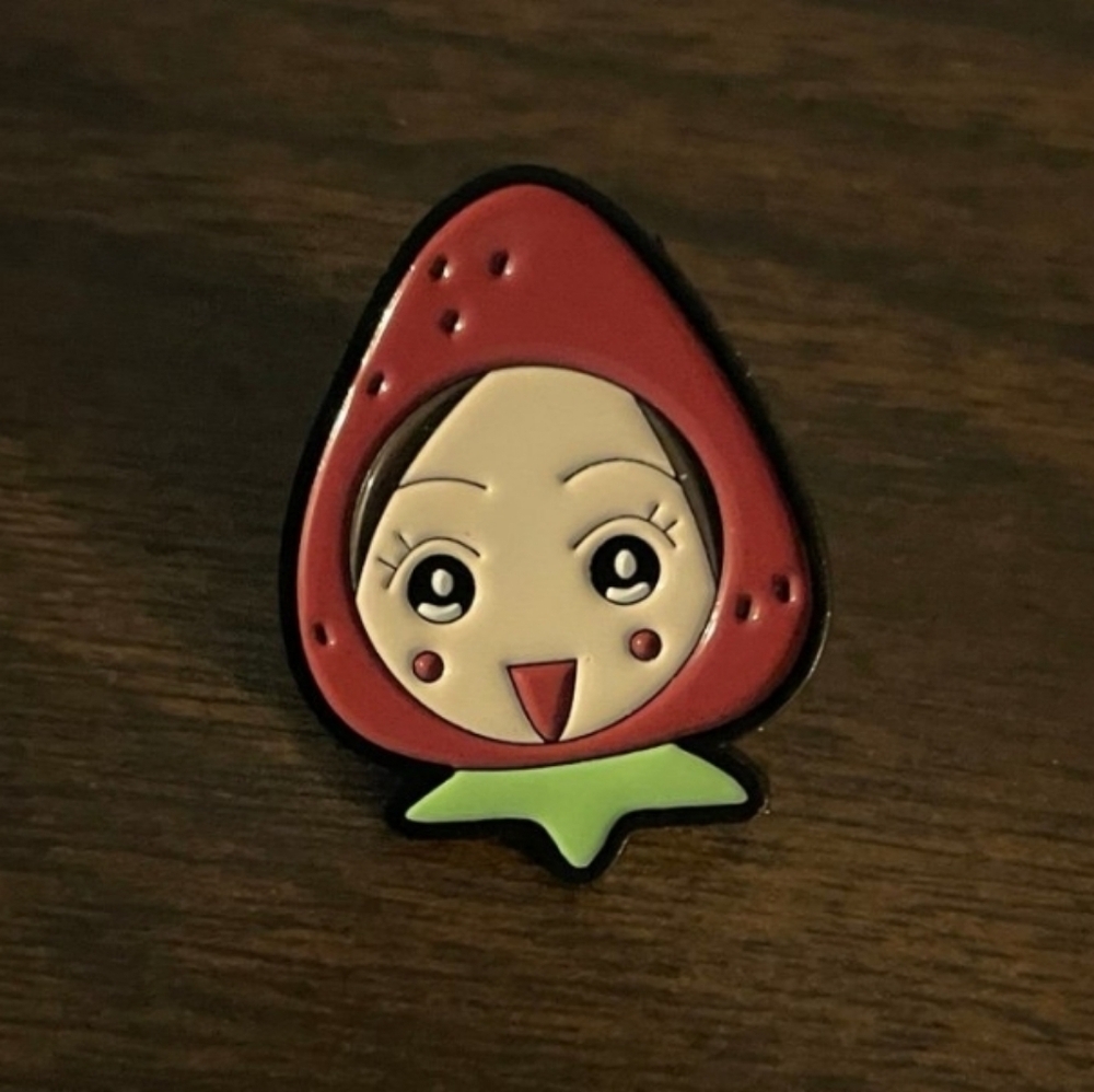 Cute Strawberry Enamel Pin